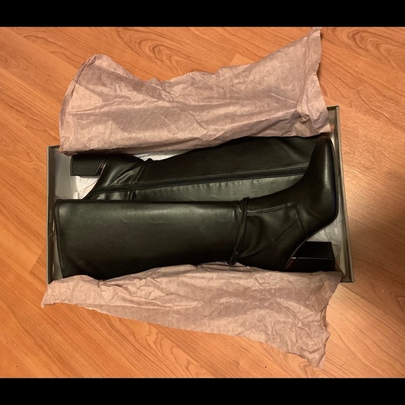 Franco Sarto Black Boots 9.5 - Picture 3 of 6